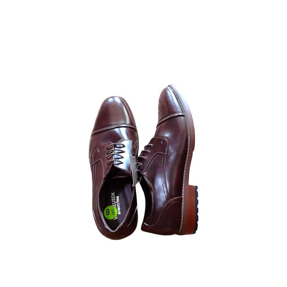 Van Heusen Gable Oxford 9.5M Men\'s Dark Brown Cap Toe Lace Up Old Money Shoes main image 7